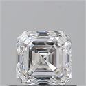 Natural Diamond 0.71 Carats, Asscher with  Cut, G Color, VVS2 Clarity and Certified by GIA