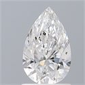 Natural Diamond 1.00 Carats, Pear with  Cut, D Color, SI1 Clarity and Certified by GIA