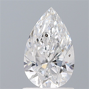 Picture of Natural Diamond 1.00 Carats, Pear with  Cut, D Color, SI1 Clarity and Certified by GIA