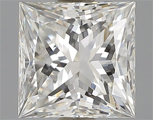 Picture of Natural Diamond 0.52 Carats, Princess with  Cut, H Color, VVS1 Clarity and Certified by GIA