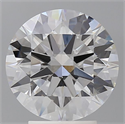 Lab Grown Diamond 3.50 Carats, Round with Ideal Cut, E Color, VVS2 Clarity and Certified by IGI
