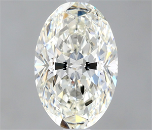 Picture of Natural Diamond 0.91 Carats, Oval with  Cut, H Color, VVS2 Clarity and Certified by IGI