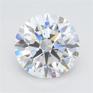 Picture of Lab Grown Diamond 4.03 Carats, Round with Ideal Cut, E Color, VVS2 Clarity and Certified by IGI