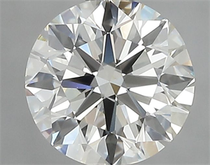 Picture of Natural Diamond 0.80 Carats, Round with Excellent Cut, I Color, VVS2 Clarity and Certified by IGI