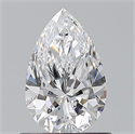 Natural Diamond 0.80 Carats, Pear with  Cut, D Color, VS1 Clarity and Certified by GIA