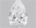 Natural Diamond 0.43 Carats, Pear with  Cut, D Color, SI1 Clarity and Certified by GIA