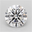 Lab Grown Diamond 1.04 Carats, Round with Ideal Cut, D Color, VVS2 Clarity and Certified by IGI