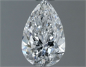 Natural Diamond 0.60 Carats, Pear with  Cut, E Color, VVS2 Clarity and Certified by GIA