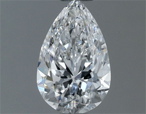Picture of Natural Diamond 0.60 Carats, Pear with  Cut, E Color, VVS2 Clarity and Certified by GIA