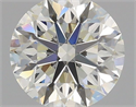 Natural Diamond 0.90 Carats, Round with Very Good Cut, I Color, IF Clarity and Certified by GIA