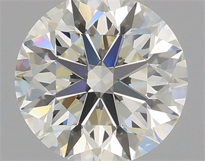 Picture of Natural Diamond 0.90 Carats, Round with Very Good Cut, I Color, IF Clarity and Certified by GIA