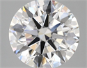 Lab Grown Diamond 3.46 Carats, Round with Ideal Cut, D Color, VVS2 Clarity and Certified by IGI
