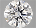 Lab Grown Diamond 1.04 Carats, Round with Ideal Cut, D Color, VVS2 Clarity and Certified by IGI