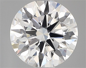 Picture of Lab Grown Diamond 1.04 Carats, Round with Ideal Cut, D Color, VVS2 Clarity and Certified by IGI
