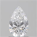 Natural Diamond 1.06 Carats, Pear with  Cut, D Color, VVS2 Clarity and Certified by GIA
