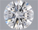 Lab Grown Diamond 1.26 Carats, Round with Ideal Cut, F Color, VVS2 Clarity and Certified by IGI