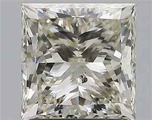 Picture of Natural Diamond 1.77 Carats, Princess with  Cut, L Color, SI2 Clarity and Certified by GIA