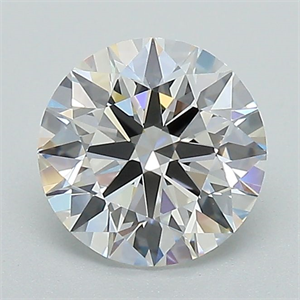 Picture of Lab Grown Diamond 1.36 Carats, Round with Ideal Cut, D Color, VS1 Clarity and Certified by IGI