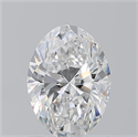 Natural Diamond 1.20 Carats, Oval with  Cut, E Color, SI2 Clarity and Certified by GIA