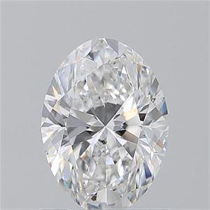 Picture of Natural Diamond 1.20 Carats, Oval with  Cut, E Color, SI2 Clarity and Certified by GIA