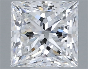 Picture of Natural Diamond 1.22 Carats, Princess with  Cut, F Color, VS1 Clarity and Certified by GIA