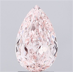 Picture of Lab Grown Diamond 2.07 Carats, Pear with  Cut, Fancy Pink Color, VS1 Clarity and Certified by IGI