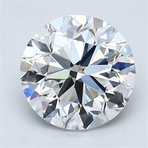 Picture of Natural Diamond 2.02 Carats, Round with Very Good Cut, E Color, VS1 Clarity and Certified by GIA