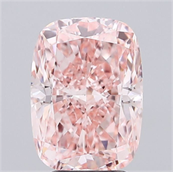 Picture of Lab Grown Diamond 4.00 Carats, CUSHION MODIFIED with  Cut, Fancy Vivid Pink Color, VVS2 Clarity and Certified by IGI