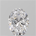 Natural Diamond 0.90 Carats, Oval with  Cut, D Color, VS2 Clarity and Certified by GIA