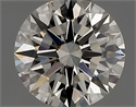 Natural Diamond 0.41 Carats, Round with Excellent Cut, K Color, IF Clarity and Certified by GIA