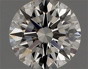 Picture of Natural Diamond 0.41 Carats, Round with Excellent Cut, K Color, IF Clarity and Certified by GIA