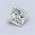 Natural Diamond 0.80 Carats, Princess with  Cut, G Color, VS2 Clarity and Certified by GIA