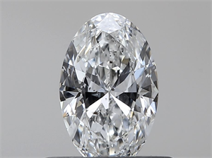 Foto Diamante Natural 0.40 quilates, Ovalado , Color F, claridad SI2 y certificado GIA de