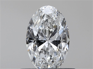 Foto Diamante Natural 0.40 quilates, Ovalado , Color F, claridad SI2 y certificado GIA de