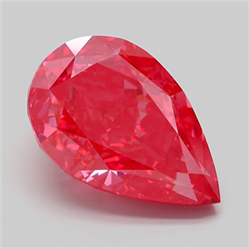 Picture of Lab Grown Diamond 7.10 Carats, Pear with  Cut, Fancy Vivid Pink Color, VVS2 Clarity and Certified by IGI