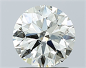 Natural Diamond 1.20 Carats, Round with Excellent Cut, K Color, SI2 Clarity and Certified by IGI