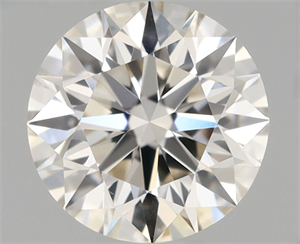 Picture of Natural Diamond 0.45 Carats, Round with Excellent Cut, J Color, VS1 Clarity and Certified by GIA