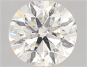 Natural Diamond 0.80 Carats, Round with Excellent Cut, K Color, SI2 Clarity and Certified by GIA