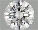 Lab Grown Diamond 2.01 Carats, Round with Ideal Cut, D Color, VVS2 Clarity and Certified by IGI