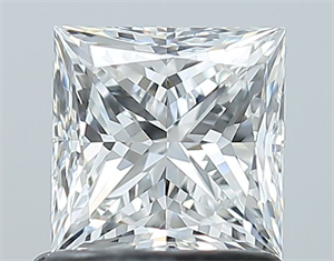 Foto Diamante Natural 1.00 quilates, Princesa , Color F, claridad VVS2 y certificado GIA de