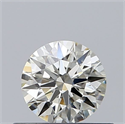 Natural Diamond 0.43 Carats, Round with Excellent Cut, L Color, VVS2 Clarity and Certified by GIA