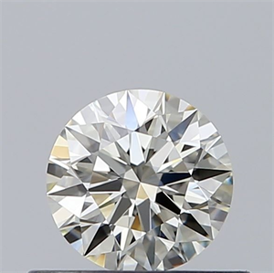Picture of Natural Diamond 0.43 Carats, Round with Excellent Cut, L Color, VVS2 Clarity and Certified by GIA
