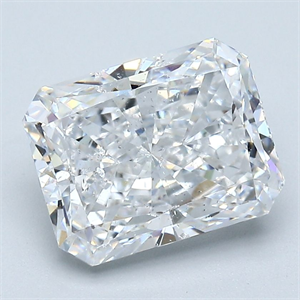 Picture of Natural Diamond 3.01 Carats, Radiant with  Cut, D Color, SI2 Clarity and Certified by GIA