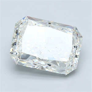 Foto Diamante Natural 3.70 quilates, Radiante , Color H, claridad VVS1 y certificado GIA de