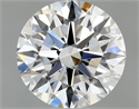 Natural Diamond 0.71 Carats, Round with Excellent Cut, F Color, VVS1 Clarity and Certified by GIA