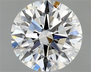 Picture of Natural Diamond 0.71 Carats, Round with Excellent Cut, F Color, VVS1 Clarity and Certified by GIA