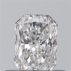 Picture of Natural Diamond 0.37 Carats, Radiant with  Cut, D Color, IF Clarity and Certified by GIA
