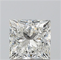 Natural Diamond 1.01 Carats, Princess with  Cut, I Color, SI2 Clarity and Certified by GIA