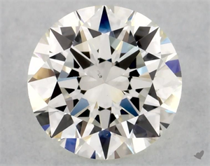 Picture of Natural Diamond 0.50 Carats, Round with Excellent Cut, I Color, VS2 Clarity and Certified by GIA