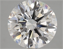 Lab Grown Diamond 4.08 Carats, Round with Excellent Cut, D Color, VVS2 Clarity and Certified by GIA
